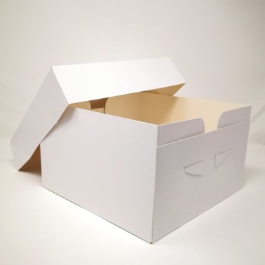 Set 25 scatole bianche per torta 33x33x15 cm - Sugarmania in vendita su Sugarmania.it