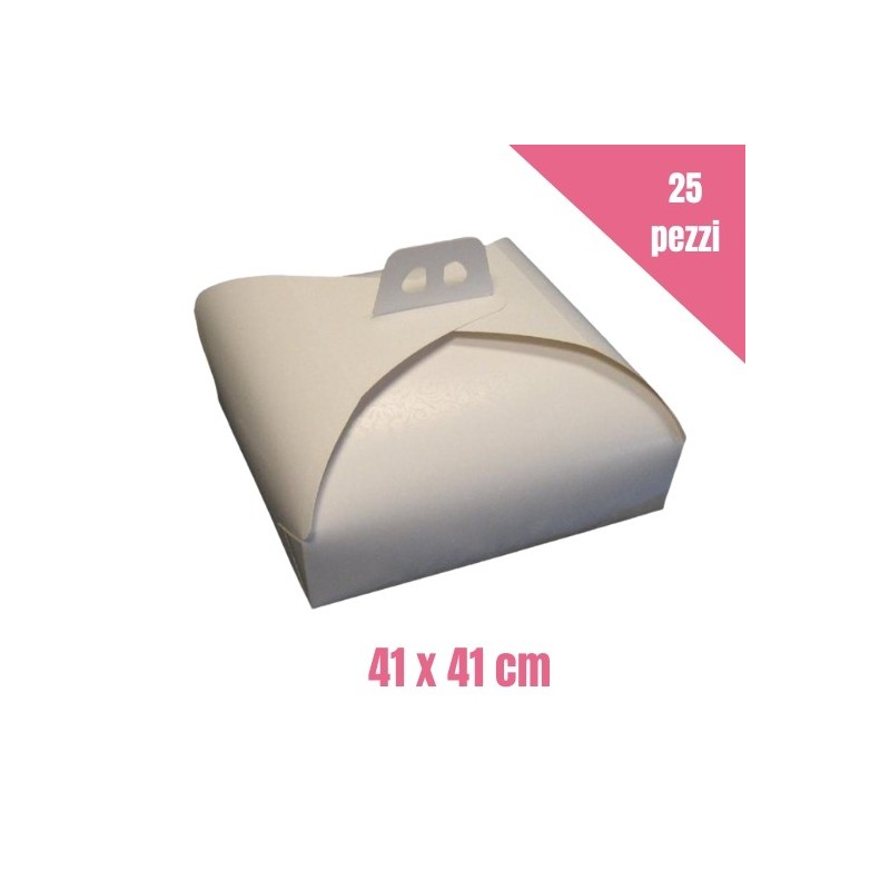 Set 25 scatole classiche per torta 41 x 41 cm - GR Cartotecnica in vendita su Sugarmania.it