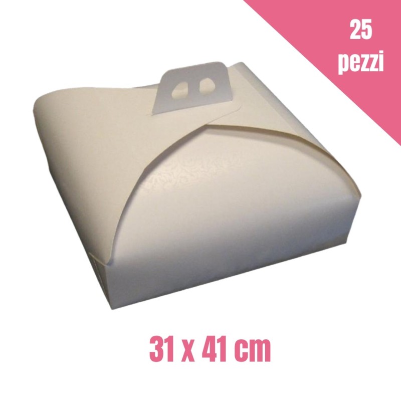 Set 25 scatole classiche per torta 31 x 41 cm - GR Cartotecnica in vendita su Sugarmania.it