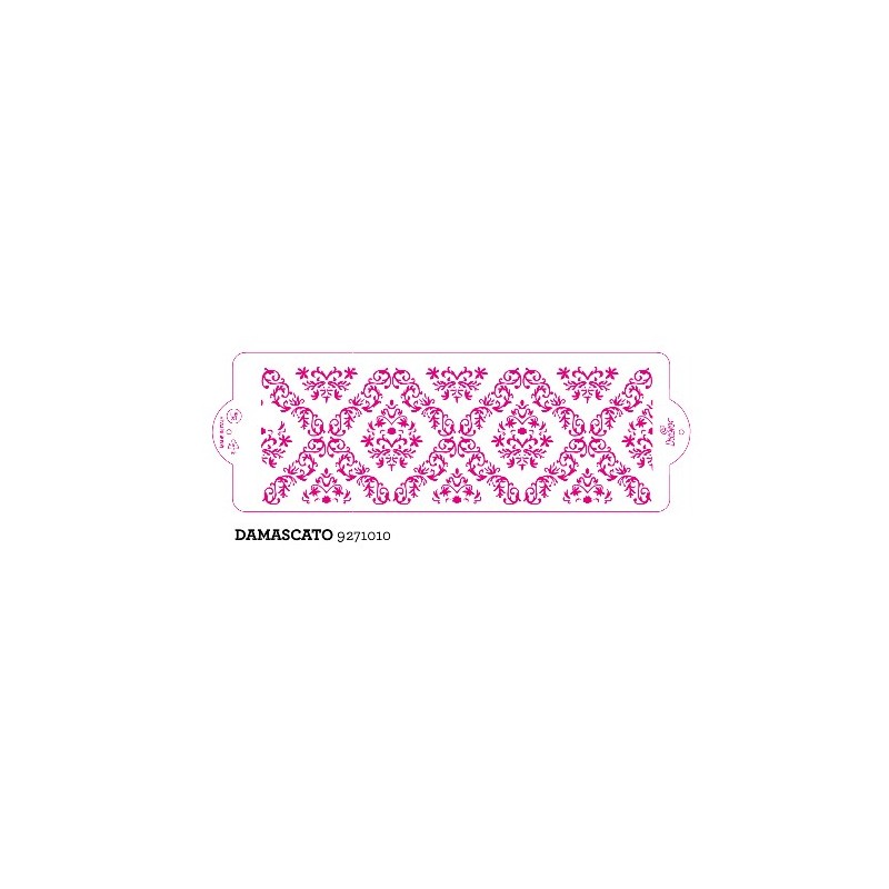 Stencil per torte Damascato Decora 10 X 30 cm - Decora in vendita su Sugarmania.it