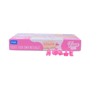 Stampi lettere a impressione Fun Fonts set 3 Pme  - PME in vendita su Sugarmania.it