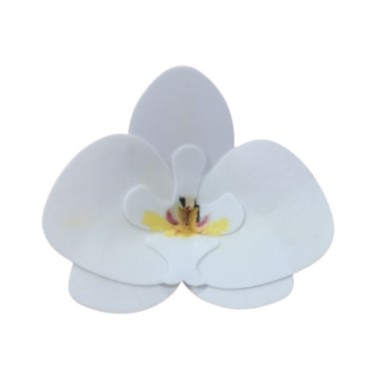 Orchidea bianca 10 pezzi fiore in cialda - Terezie Jirsova in vendita su Sugarmania.it