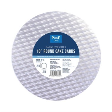 Set 3 Cake card argento PME diametro 25,5 cm h 3 mm - PME in vendita su Sugarmania.it