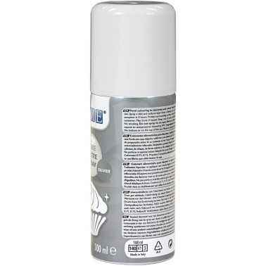 Spray alimentare argento metallizzato PME 100 ml - PME in vendita su Sugarmania.it