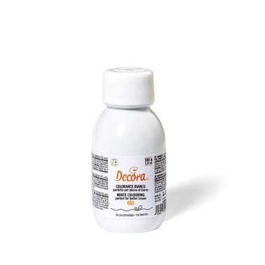 Colorante alimentare gel extra bianco Decora 100 g - Decora in vendita su Sugarmania.it