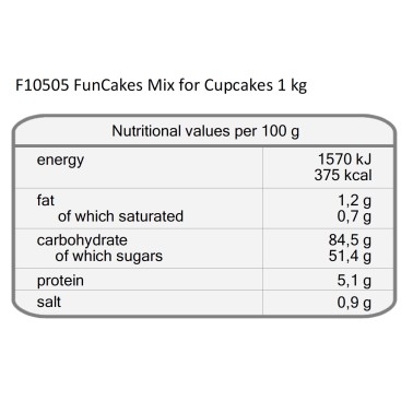 Mix per Cupcakes 1 kg FunCakes