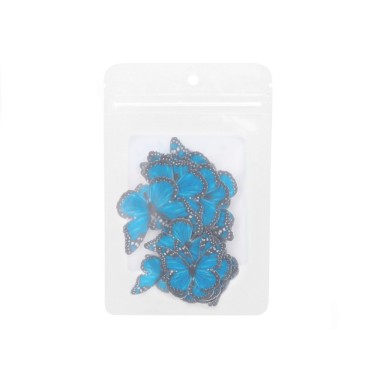 Farfalle in cialda blu 29 pezzi 