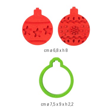 Cutter Xmas Balls cuts and impropes Decora