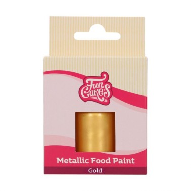 Pittura alimentare metalizzata oro 30 ml FunCakes