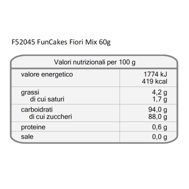 Sugar Flowers Mix 60 g Funcakes