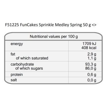 Sprinkle medley Primavera 50 g FunCakes