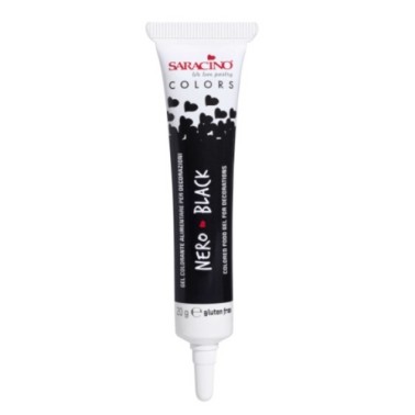 Coloriage alimentaire noir 20 g gel Saracino
