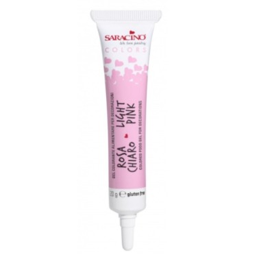 Colorante alimentare Gel color ROSA CHIARO 20 g Saracino