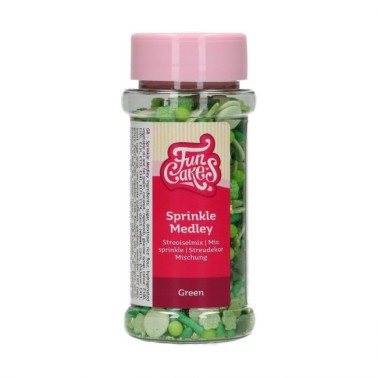 Sprinkle Medley Green 65 g Funcakes