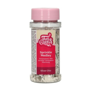 Sprinkle Silver Chic Medley 65 G Funcakes