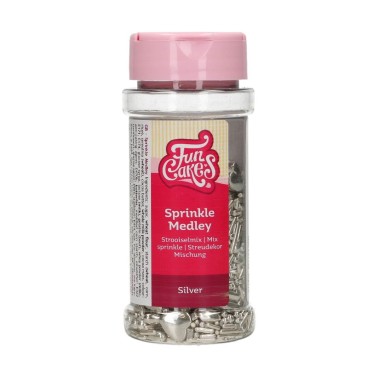 Sprinkle Silver Medley 65 g FunCakes