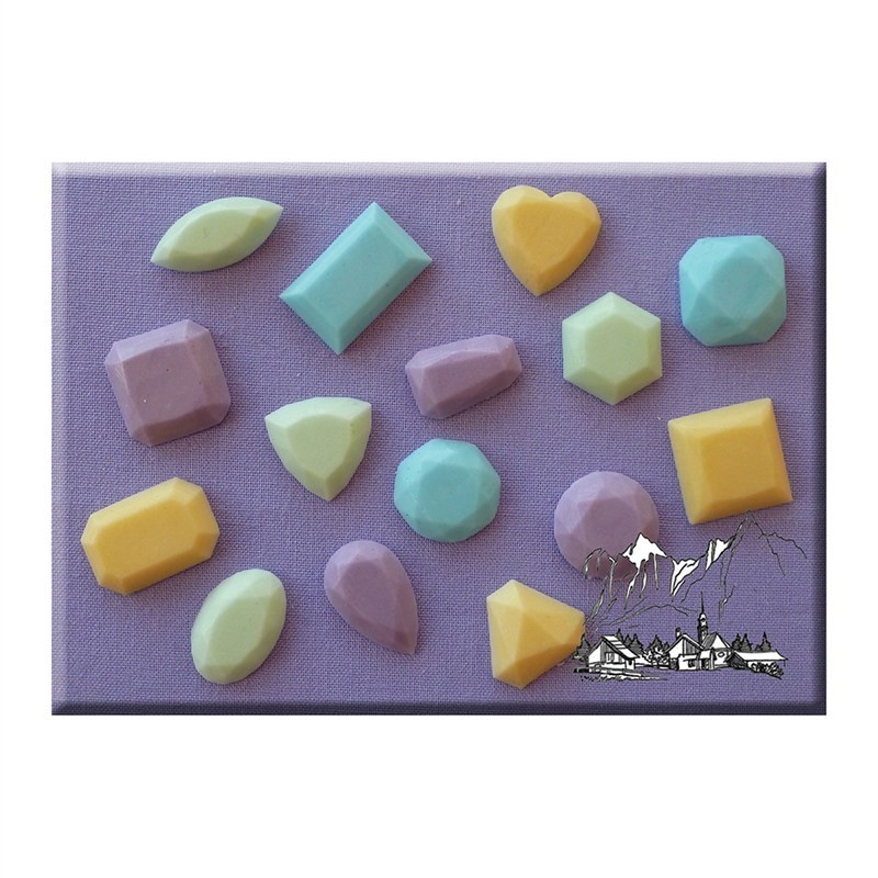 Stampo in silicone 15 gemme Alphabet Moulds -  in vendita su Sugarmania.it