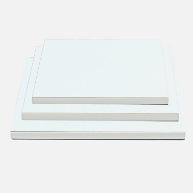 Cake board bianco quadrato 20 x 20 x 1,2 cm 