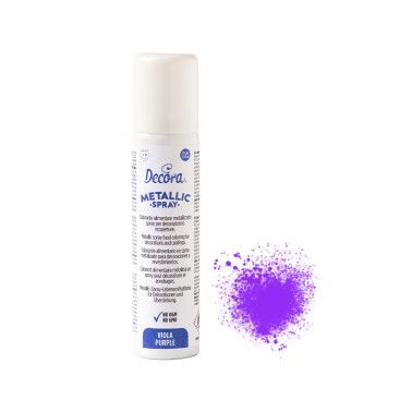 Spray alimentare viola metallizzato Decora 75 ml