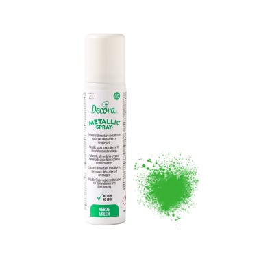 Spray alimentare verde metallizzato Decora 75 ml