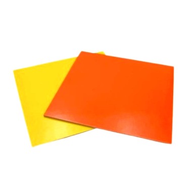 Tavoletta sottotorta quadrata rigida Arancio-Gialla 20 cm