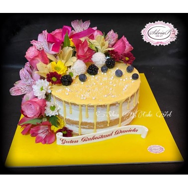 Oranžově žlutá tuhý čtvercový virtorard 30 cm