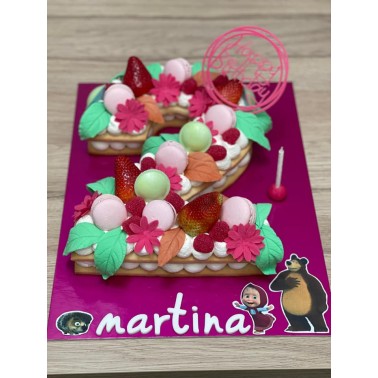 Rigid fuchsia-black rectangular headland tablet
