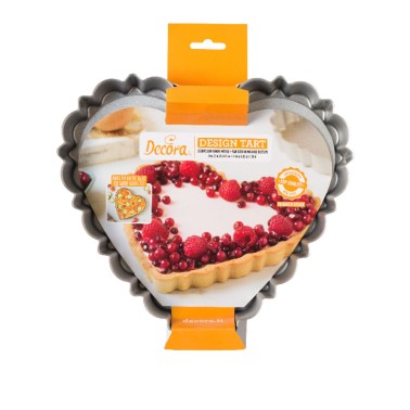 Teglia per crostata Design Tart cuore Decora