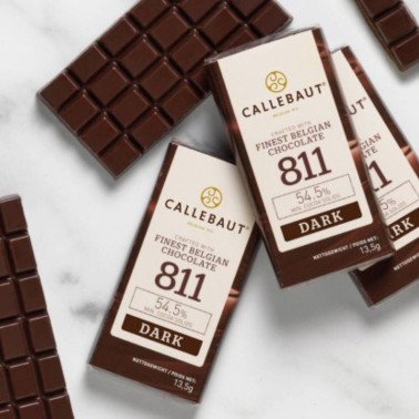 Mini tavoletta Napolitains di cioccolato fondente belga 811 Callebaut 13,5 g