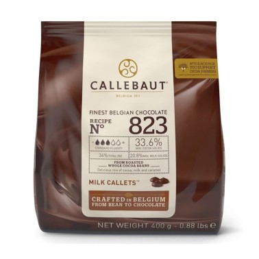 Cioccolato al latte belga n. 823 Callebaut 400 g