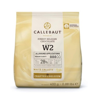 Cioccolato bianco belga W2 Callebaut 400 g