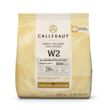 Belgická bílá čokoláda W2 Callebaut 400 g