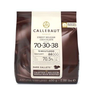 Cioccolato fondente belga n. 70-30-38 Callebaut 400 g