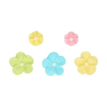 Sugar florets Pastel mix 32 pieces funcakes