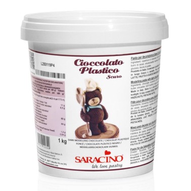Cioccolato plastico Saracino 1kg marrone