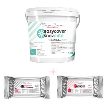 Coller Sugar Set Set Easy Blanc, rouge et noir