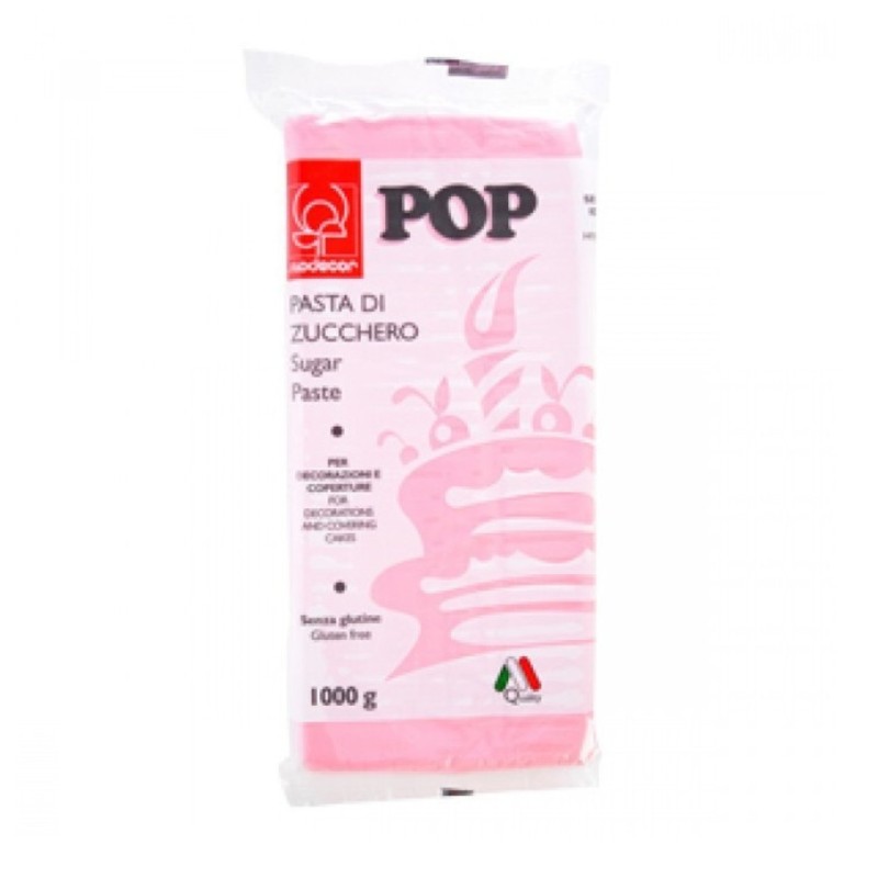 Pasta di zucchero MODECOR POP rosa 1 kg