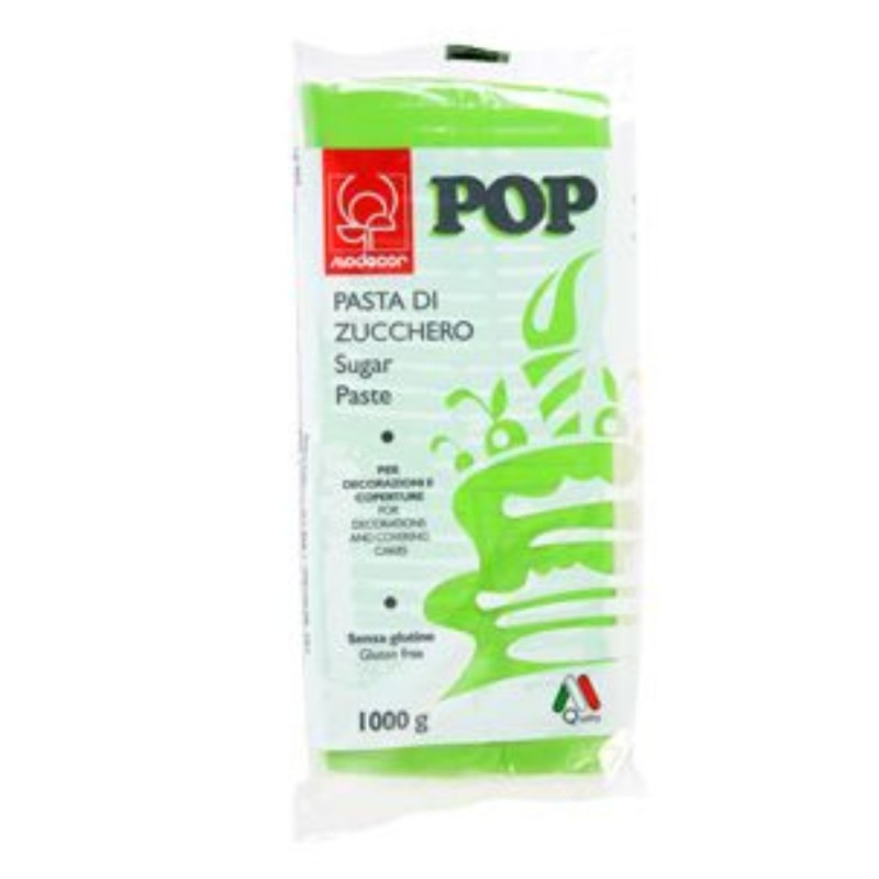 Pasta di zucchero MODECOR POP verde 1 kg