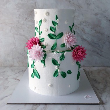 Aster mix colors 18 pieces Flowers in a wafer