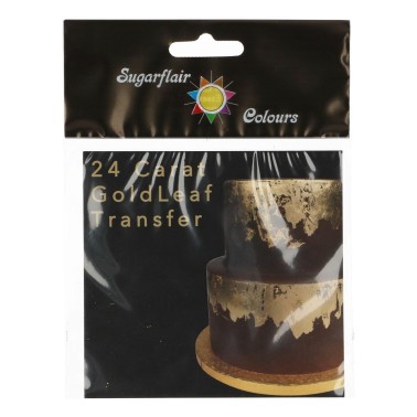 24 Carat jedlý zlatý list Sugarflair 8 x 8 cm