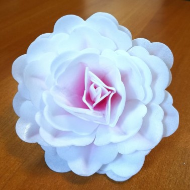 Pink pink pink 12.5 cm Flower in a wafer