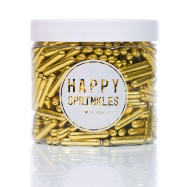 Happy Sprinkles Gold Rods 90 g
