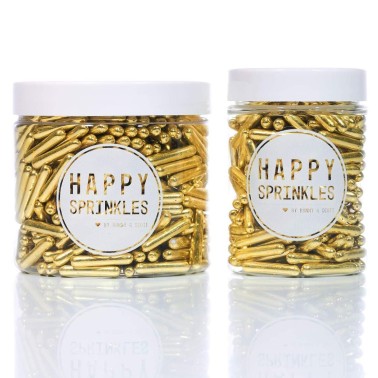 Happy Sprinkles Gold Rods 90 g