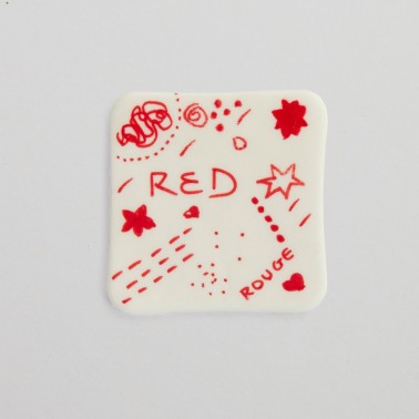 Doppelspitzen-roter Lebensmittelmarker