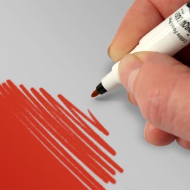 Doppelspitzen-roter Lebensmittelmarker