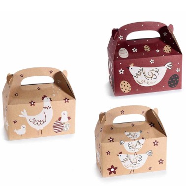 Set 3 boxes Easter trunk for sweets