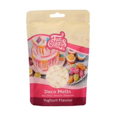 Deco Melts gusto yogurt FunCakes 250 g bianco