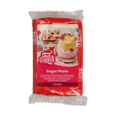 Cukrová pasta Facecakes Fire Red 250g