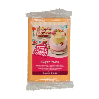 Pasta di zucchero FunCakes Tropical Orange 250 g