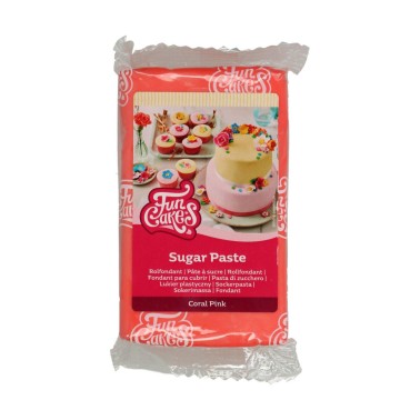 Sugar paste funcakes coral pink 250g